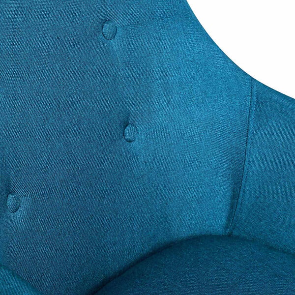 ID MARKET - Lot de 2 chaises de salle à manger scandinaves, fauteuils de table DANIA bleu canard - large