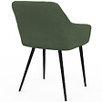ID MARKET - Lot de 2 chaises de salle à manger, fauteuils de table JANY en velours côtelé vert kaki - vignette