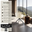 TECTAKE - Lot 4 chaises pivotantes à 360° en velours avec rembourrage crème/noir - vignette