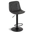 ID MARKET - Lot de 4 tabourets de bar DENVER gris vintage - vignette