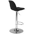ID MARKET - Lot de 4 tabourets de bar KARL design noir - vignette