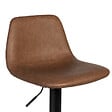 ID MARKET - Lot de 2 tabourets de bar TEXAS marron vintage - vignette