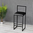 HABITAT ET JARDIN - Tabouret de bar en métal "Nordic" 35 x 35 x 84 cm - Noir - vignette