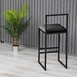 HABITAT ET JARDIN - Tabouret de bar en métal "Nordic" 35 x 35 x 84 cm - Noir - vignette