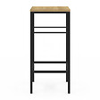 ID MARKET - Lot de 4 tabourets de bar DETROIT design industriel - vignette