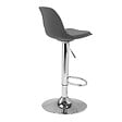 ID MARKET - Lot de 2 tabourets de bar KARL design gris - vignette
