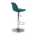 ID MARKET - Lot de 4 tabourets de bar KARL design bleu canard - vignette