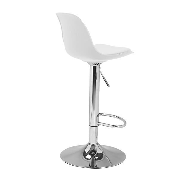 ID MARKET - Lot de 4 tabourets de bar KARL mix color gris foncé, bleu canard, blanc et noir - large