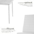 TECTAKE - Ensemble 4 chaises de salle à manger aspect cuir ergonomique blanc - vignette