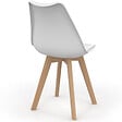 ID MARKET - Lot de 6 chaises scandinaves SARA mix color bleu canard x3 et blanc x3 - vignette