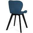 ID MARKET - Lot de 6 chaises ROBINE en velours mix color bleu x2, gris foncé x2, gris clair et jaune - vignette
