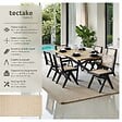 TECTAKE - Lot de 2 chaises en bois avec cannage viennois design boho noir - vignette