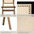 TECTAKE - Lot de 2 chaises en bois avec cannage viennois design boho noir - vignette