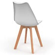 ID MARKET - Lot de 4 chaises scandinaves SARA blanches pour salle à manger - vignette
