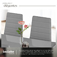 TECTAKE - Lot de 8 chaises avec strass Rembourrées en cuir synthétique  gris - vignette
