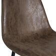 ID MARKET - Lot de 4 chaises vintage DALI marron pour salle à manger - vignette