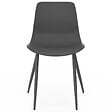 ID MARKET - Lot de 6 chaises KIARA mix color gris foncé x2, terracotta x2, beige x2 avec pieds en métal - vignette