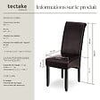 TECTAKE - Ensemble 2 chaises salle à manger aspect cuir ergonomique cappuccino - vignette