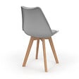 ID MARKET - Lot de 6 chaises scandinaves SARA mix color gris clair, blanc, gris foncé x2, noir x2 - vignette