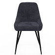 ID MARKET - Lot de 4 chaises THALYA en velours mix color crème, gris clair, gris foncé, rose avec accoudoirs - vignette