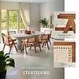 TECTAKE - Lot 2 chaises de salle à manger cannage viennois boho chêne foncé - vignette