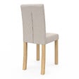 ID MARKET - Lot de 4 chaises POLGA capitonnées beiges pour salle à manger - vignette