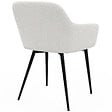 ID MARKET - Lot de 2 chaises de salle à manger, fauteuils de table SHELIA en tissu bouclette - vignette