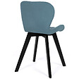 ID MARKET - Lot de 4 chaises ROBINE en velours mix color pastel bleu, gris clair, gris foncé, rose - vignette