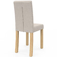 ID MARKET - Lot de 6 chaises POLGA capitonnées mix color gris, terracotta et beige - vignette