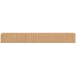ID MARKET - Meuble TV 270 cm suspendu JULIETTE 3 portes lattes tasseau bois coloris chêne - vignette