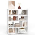 ID MARKET - Meuble TV combiné 3 pièces modulables LEONARD pour salon chambre et bureau, 140-205 x 30 x 43 cm - vignette