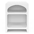 ID MARKET - Lot de 2 tables de chevets organiques ALESIA bois blanc 2 niches - vignette