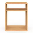 ID MARKET - Lot de 2 tables de chevet NORA avec rangements ouverts cannage et bois - vignette