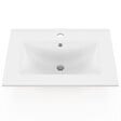 ID MARKET - Vasque à encastrer rectangle en céramique blanche L. 61 x l. 46 x H. 17 cm - vignette