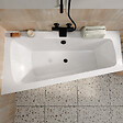 ALLIBERT - Baignoire asymétrique droite 160x85x54 cm - 100% acrylique blanc brillant - vignette