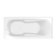 ALLIBERT - Baignoire rectangulaire 170x75x54cm - Acrylique et ABS Blanc - Dossier et accoudoirs intégrés - vignette