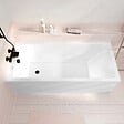 ALLIBERT - Baignoire rectangulaire 170x75x54cm avec dossier - Acrylique et ABS Blanc brillant - vignette