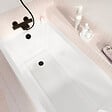 ALLIBERT - Baignoire rectangulaire 170x75x54cm avec dossier - Acrylique et ABS Blanc brillant - vignette