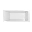 ALLIBERT - Baignoire rectangulaire 170x75x54cm avec dossier - Acrylique et ABS Blanc brillant - vignette