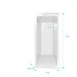 ALLIBERT - Baignoire rectangulaire 170x75x54cm avec dossier - Acrylique et ABS Blanc brillant - vignette