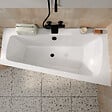 ALLIBERT - Baignoire asymétrique gauche 160x85x54 cm - 100% acrylique blanc brillant - vignette
