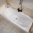 ALLIBERT - Baignoire rectangulaire duo 180x80x54cm - 100% acrylique blanc brillant - Lignes arrondies - vignette