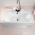 ALLIBERT - Baignoire rectangulaire duo 170x75x54cm avec dossiers intégrés - Acrylique et ABS blanc brillant - vignette