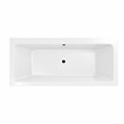 ALLIBERT - Baignoire rectangulaire duo 180x80x54cm - 100% acrylique blanc mat - Lignes droites - vignette