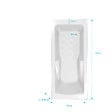 ALLIBERT - Baignoire rectangulaire 170x75x54cm avec zone de douche - Acrylique et ABS Blanc brillant - vignette