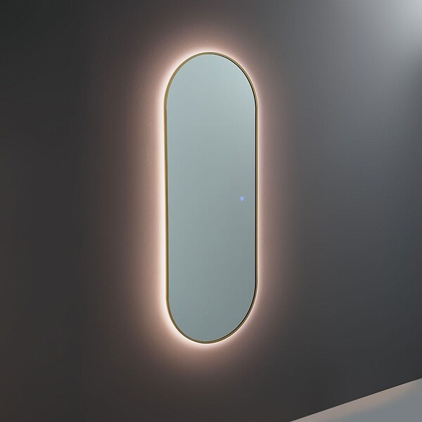 KIAMAMI VALENTINA - Miroir Led Rétro-Éclairé 60X160cm Cadre Effet Laiton - large