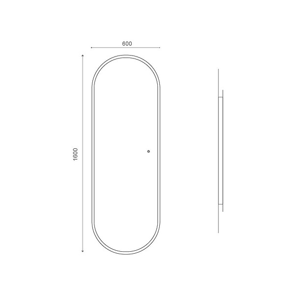 KIAMAMI VALENTINA - Miroir Led Rétro-Éclairé 60X160cm Cadre Effet Laiton - large