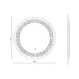 KIAMAMI VALENTINA - Miroir Rond 60 Cm Éclairage Led Touch - vignette