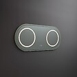 KIAMAMI VALENTINA - Miroir Ovale 180X80 Pour Salle De Bain Avec Éclairage Led - vignette
