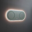 KIAMAMI VALENTINA - Miroir Ovale 180X80 Pour Salle De Bain Avec Éclairage Led - vignette